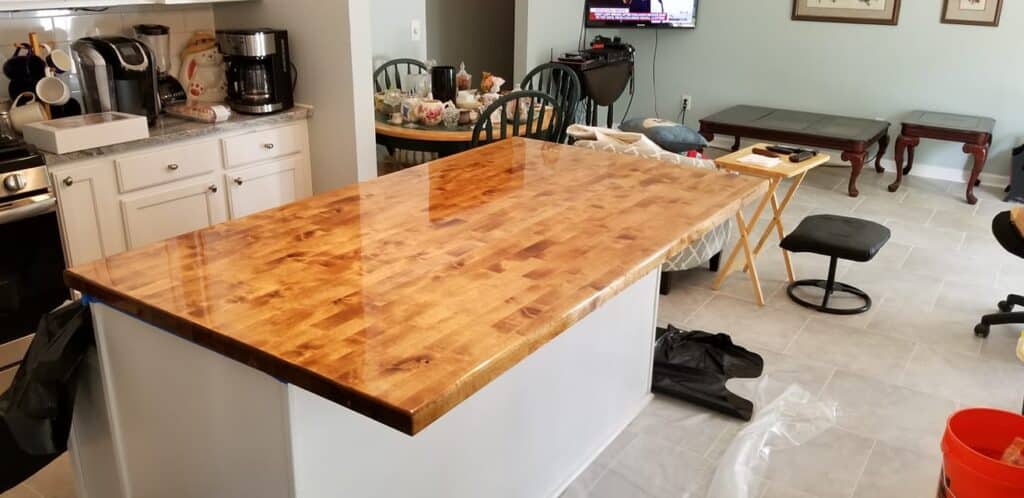 Butcher Block Countertop Installation