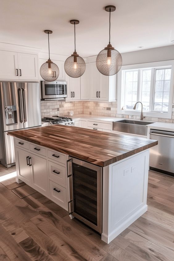 Butcher Block Kitchen Island